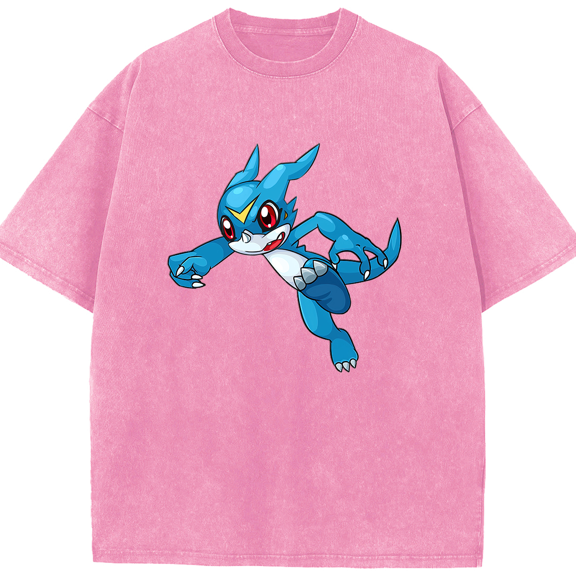 （画像用） Digimon デジタルモンスター/デジモン 綿100% ヴィンテージ風 半袖Tシャツ（フロントプリント）